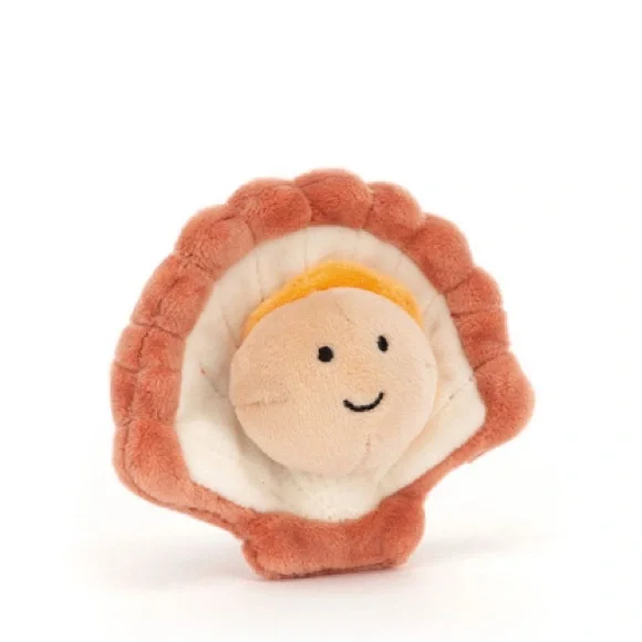 🪸Jellycat Sensational Seafood Scallop 3” 🪸 - Picture 1 of 7